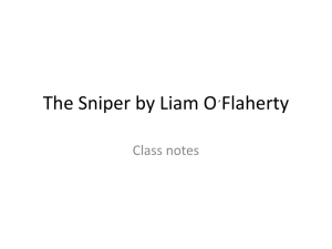 The Sniper by Liam O´Flaherty - Introduction to the Short Story and