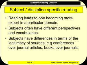 Academic Reading Literacy