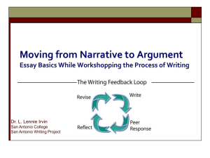 The Writing Feedback Loop: Where Writing Process Meets Writing