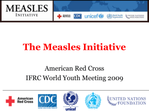 Measles Initiative PPT - American Red Cross Youth