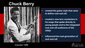 Chuck Berry PowerPoint () - The Rock and Roll Hall of Fame and