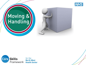 How is moving and handling defined?