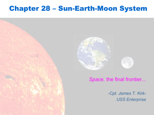 Chapter 28 Sun-Earth