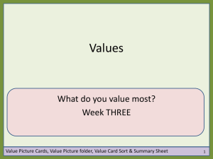 VESL 3 Values