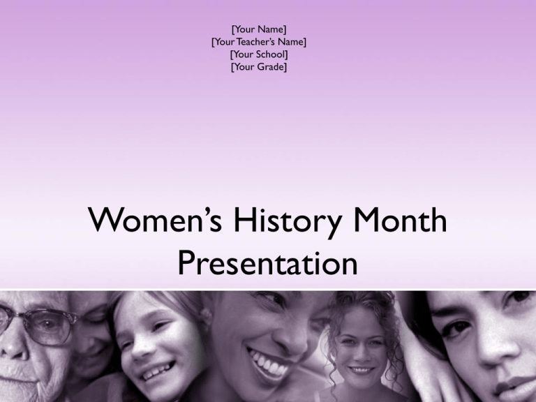 women's history presentation