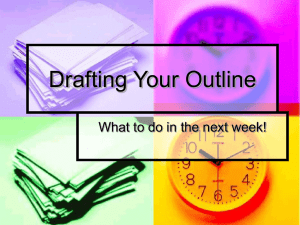 Drafting Your Research Paper Outline