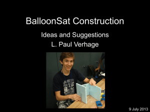BalloonSat Construction part 1