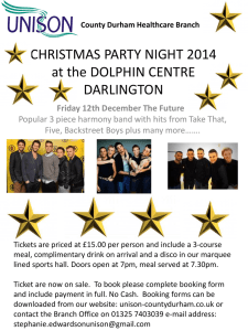 Christmas Party Night 2014 - Unison County Durham Healthcare