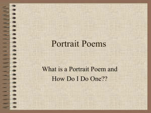 Portrait Poems