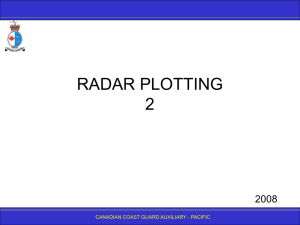 Radar Plotting - Overtaking - Canadian Coast Guard Auxiliary