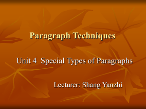 1. Introductory paragraphs