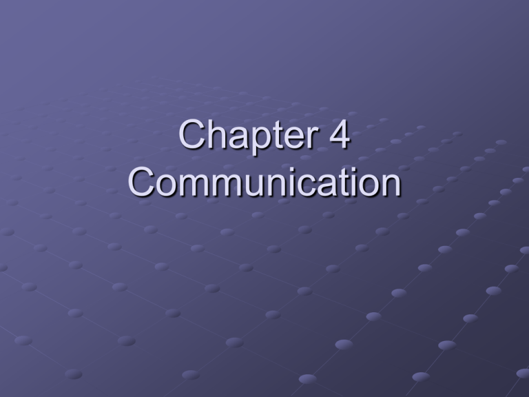 1.4 Direction of Communication