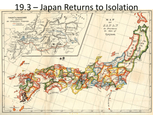 19.3 – Japan Returns to Isolation