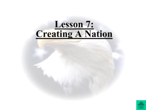 Chapter 9: Creating A Nation