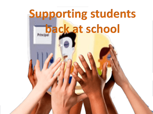 Supporting students - Glenfield Suspension Centre