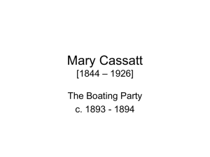 Mary Cassatt [1844 - 1926 - Humanities – Picturing America