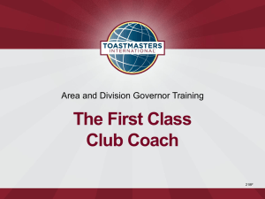 Slides - District 25 Toastmasters