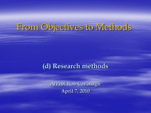 The Methodology Section - Humanities Office of Research and