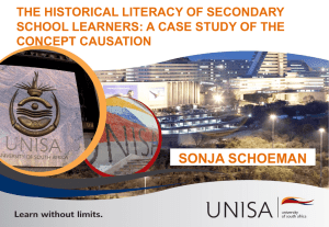 18) The Historical Literacy of secondary school teachers