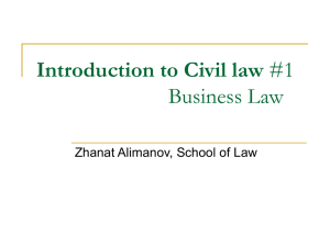 04 / Civil Law / Introduction