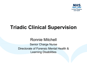 Triadic Clinical Supervision