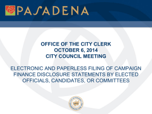 office of the city clerk october 6, 2014 city council