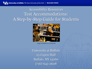 Test Accommodations for Students Presentation