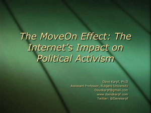 The MoveOn Effect: Disruptive Innovation in the Interest Group