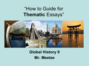 Thematic`s How To