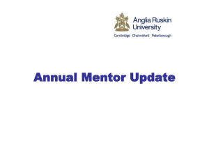 Cambridge annual mentor update