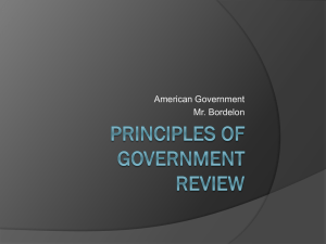 Principles of Government Review