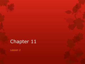 Chapter 11 Lesson 2