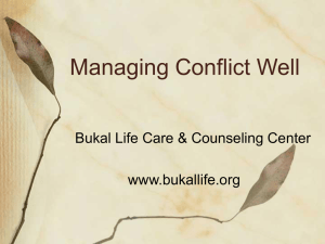 Managing Conflicts Well inet - Bukal Life Care & Counseling