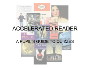 ACCELERATED READER - Ballyclare High School
