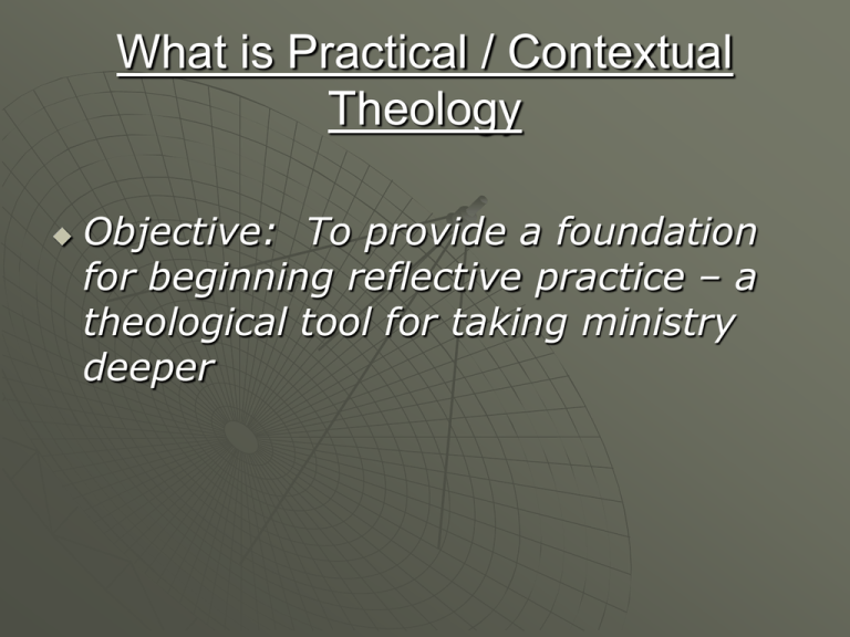 What Is Contextual Theology Pdf