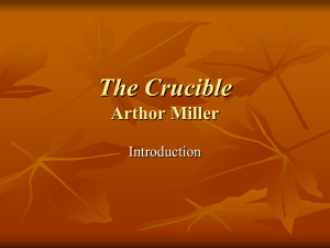 "The Crucible" PPT