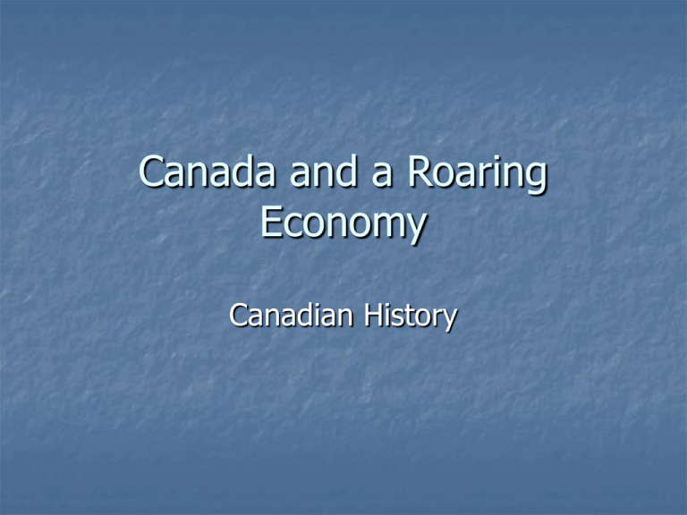 a roaring economy assignment quizlet