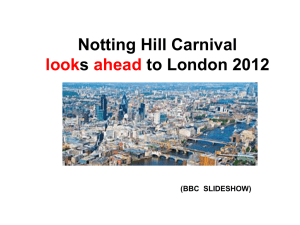 Notting Hill Carnival looks ahead to London 2012 (BBC SLIDESHOW)