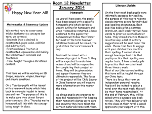 Room 12 Newsletter January 2014