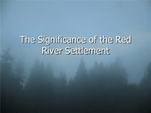 The Significance of the Red River Settlement