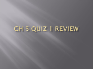 CH 5 quiz 1 review