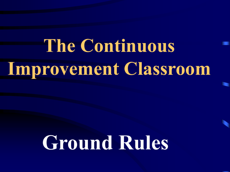 Ground Rules PowerPoint W Examples