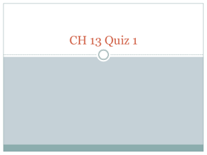 Quiz 1 review