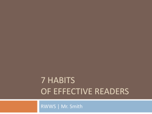 7 Habits of Effective Readers