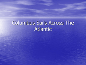 Columbus Sails Across The Atlantic - Mr. Verdolino`s Social Studies