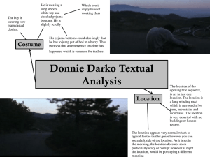 Donnie Darko Textual Analysis