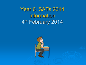 Year 6 SATs 2014 - Somerset Learning Platform