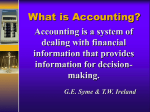 What is Accounting?