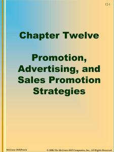 Strategi Pemasaran Pertemuan 11a