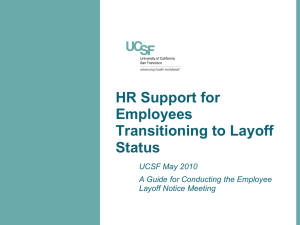 HR Support for Employees Transitioning to Layoff Status
